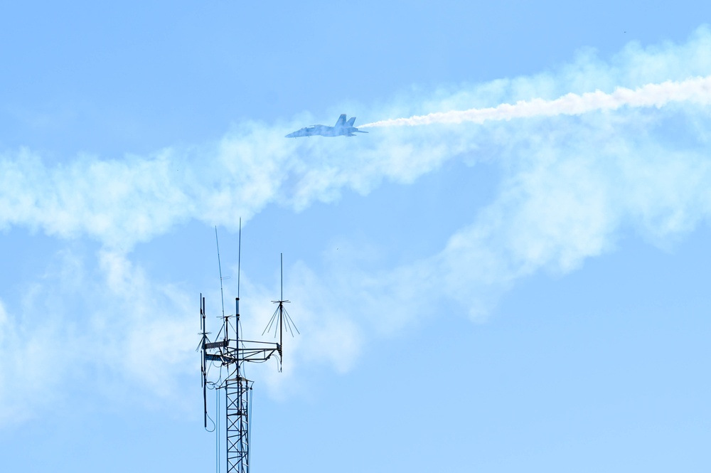 U.S. Navy Blue Angels arrive for Guardians of Freedom Airshow