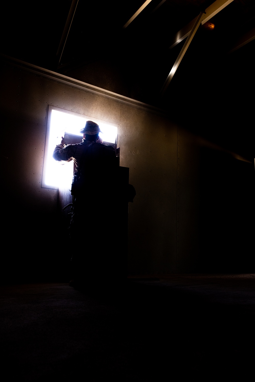 Marines with 3/7 train for urban combat during Adversary Force Exercise 5-23