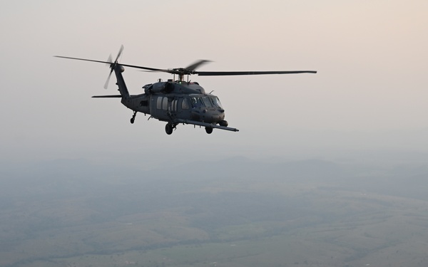 106th Rescue Wing C-130J Refuels HH-60G During Exercise TAPIO