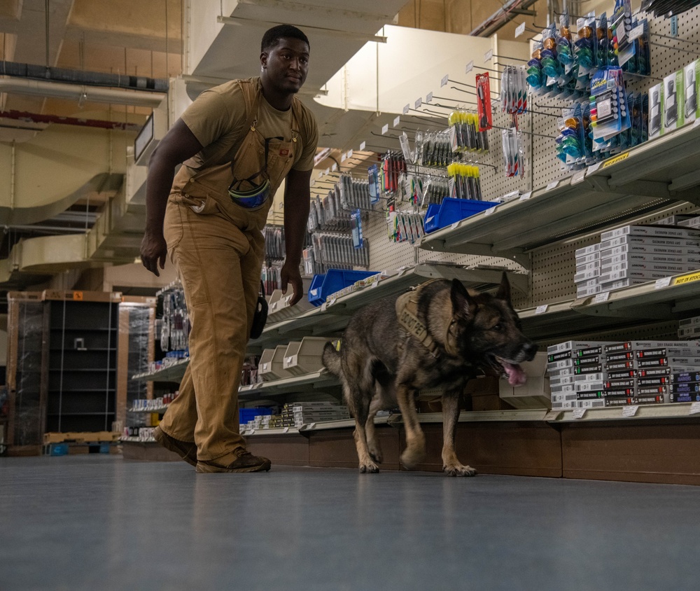 18th SFS Sharpens K9 Detection Skills