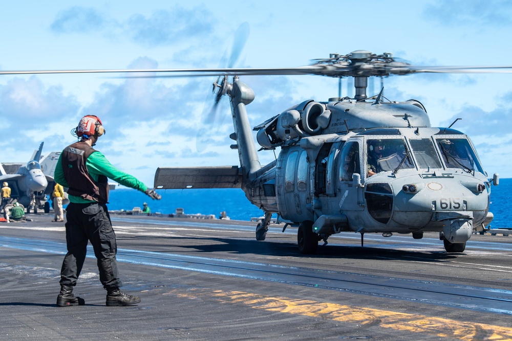 USS Ronald Reagan (CVN 76) conducts flight operations