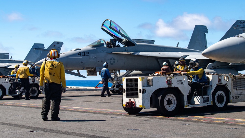 USS Ronald Reagan (CVN 76) conducts flight operations