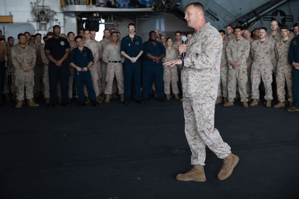 Task Force 51/5 Visits USS Bataan