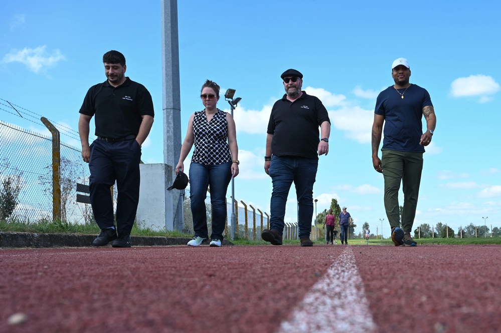RAF Mildenhall hosts the Tri-Base Diversity Day run and walk event