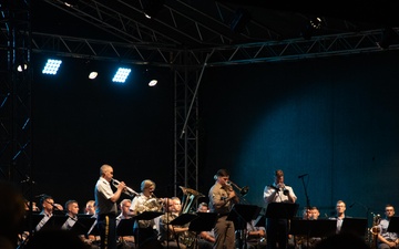 The 4th Infantry Division Band performs joint concert with Polish Air Force Representative Band