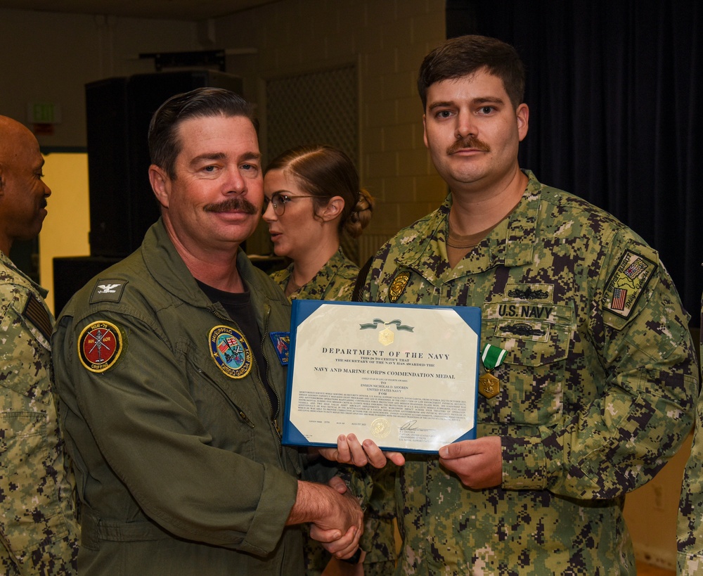 NSF Diego Garcia Awards at Quarters - August