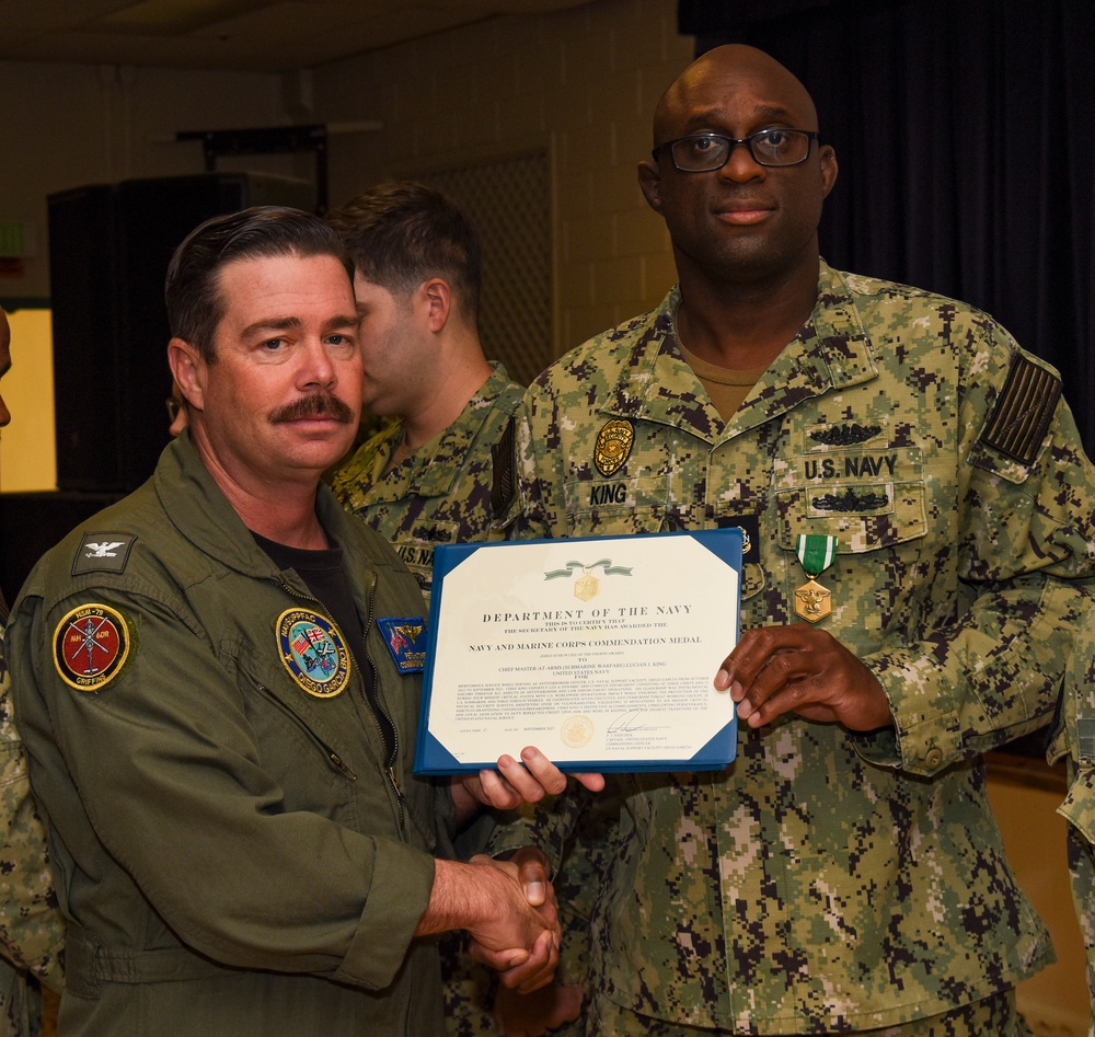 NSF Diego Garcia Awards at Quarters - August