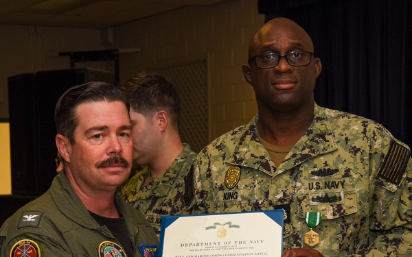 NSF Diego Garcia Awards at Quarters - August