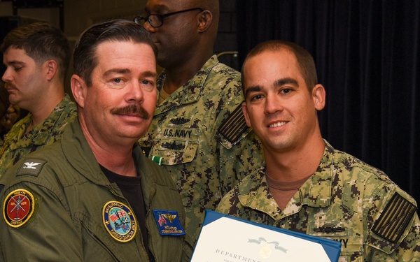 NSF Diego Garcia Awards at Quarters - August