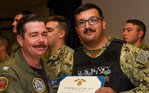 NSF Diego Garcia Awards at Quarters - August