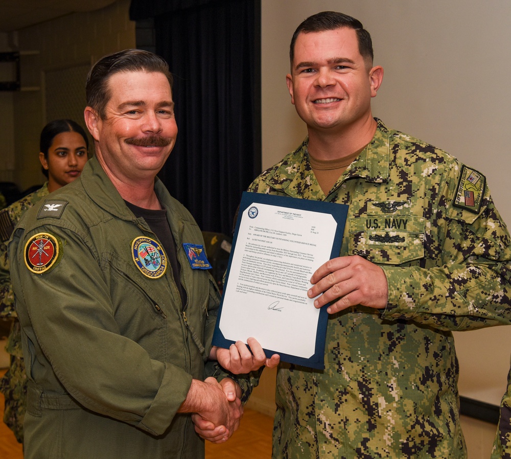 NSF Diego Garcia Awards at Quarters - August