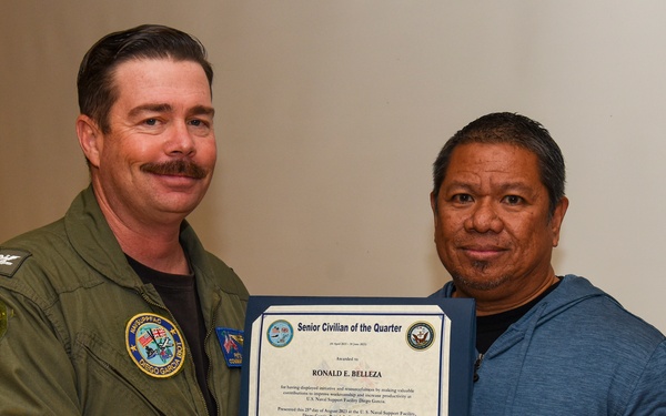NSF Diego Garcia Awards at Quarters - August