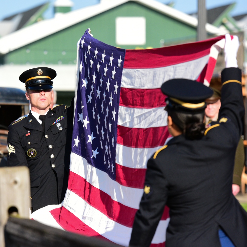 Military Day Flag Raising Ceremony at the Indiana State Fair