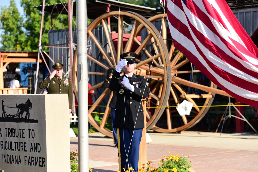 Military Day Flag Raising Ceremony at the Indiana State Fair