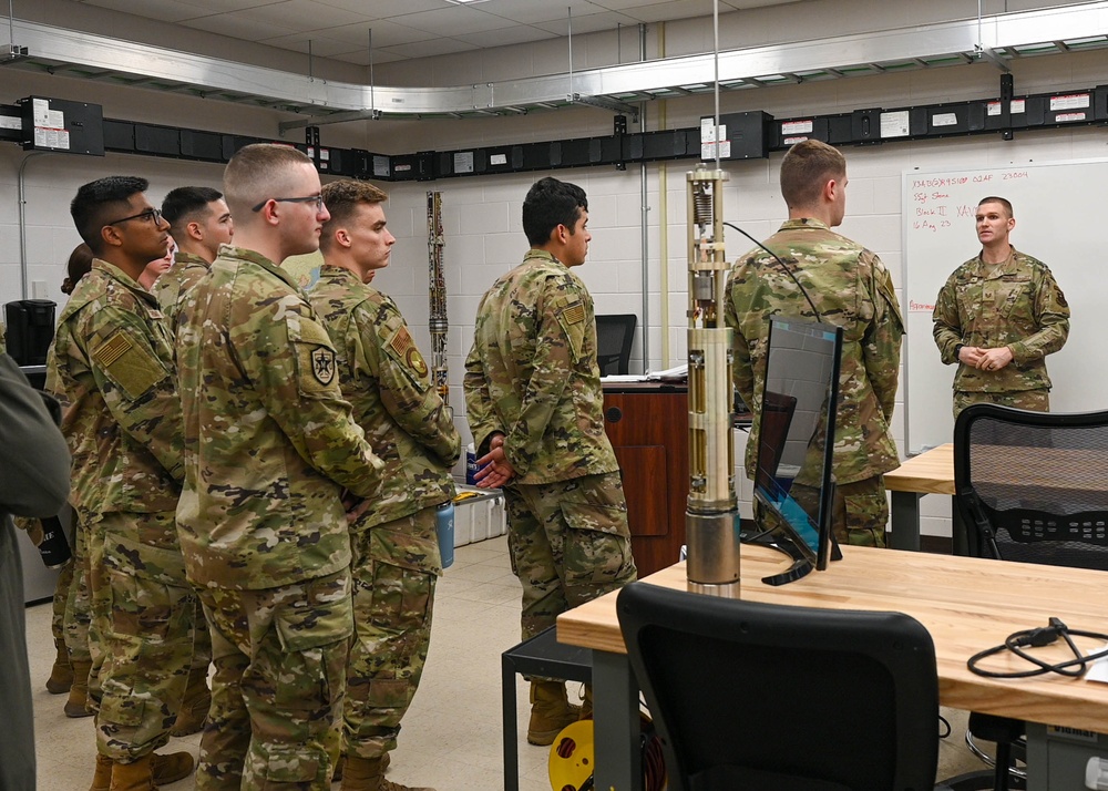 Texas A&amp;M ROTC cadets tour Goodfellow