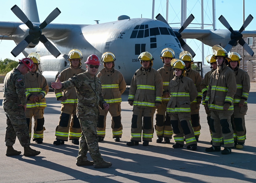 Texas A&amp;M ROTC cadets tour Goodfellow