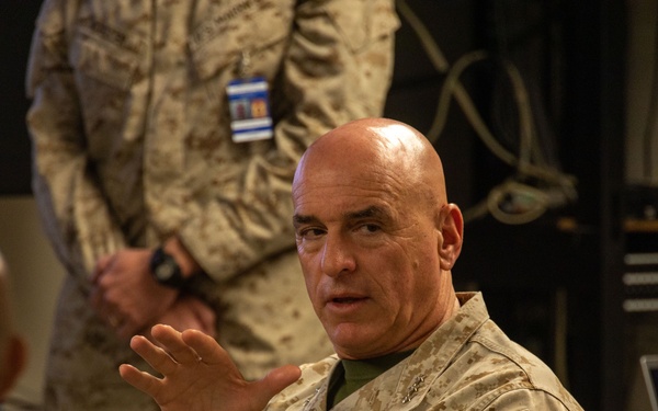 II Marine Expeditionary Force and 3rd MAW Commanding Generals visits The Combat Center During SLTE 5-23
