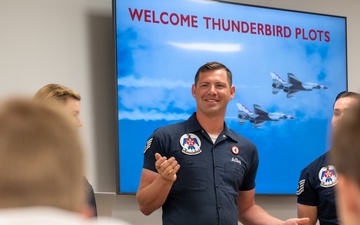 U.S. Air Force Thunderbirds meet with Courageous Kids