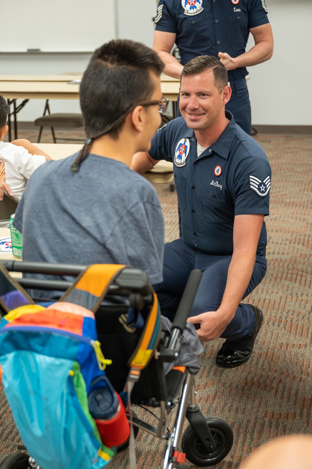 U.S. Air Force Thunderbirds meet with Courageous Kids