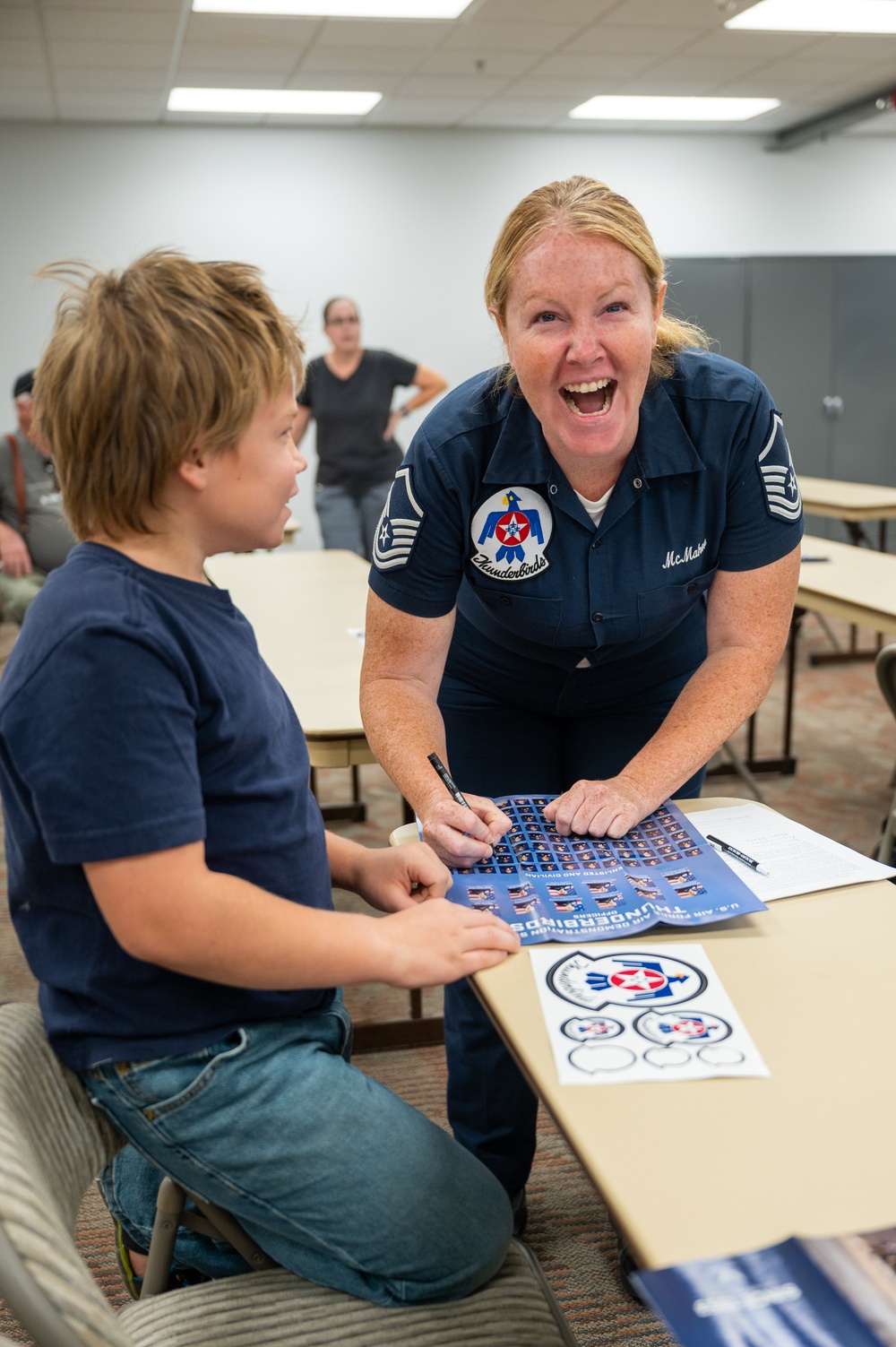 U.S. Air Force Thunderbirds meet with Courageous Kids