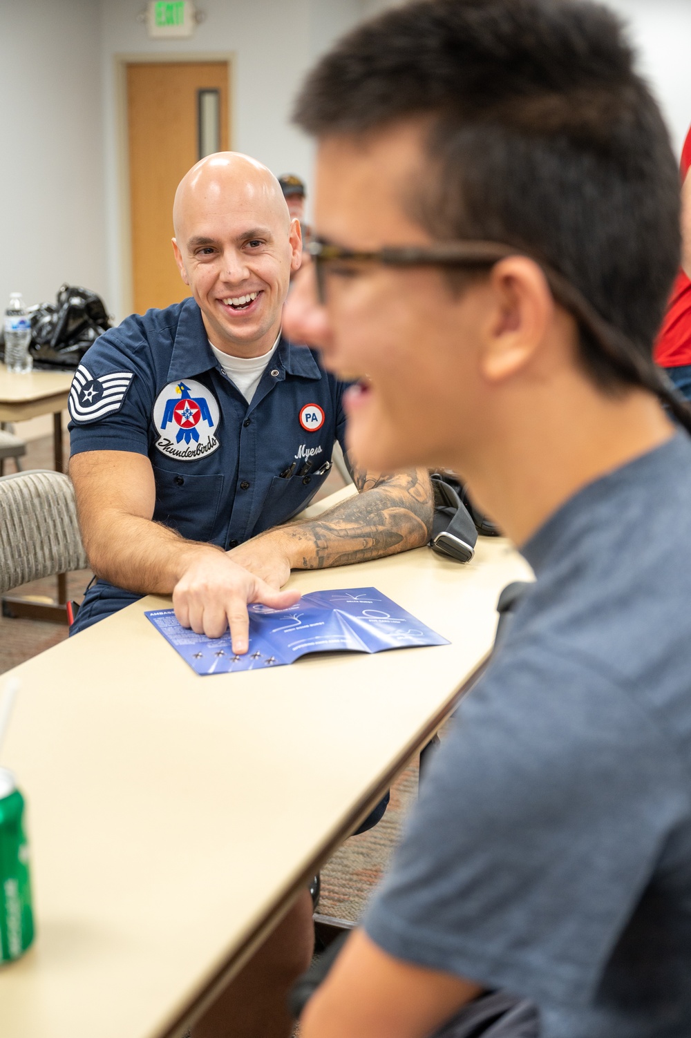 U.S. Air Force Thunderbirds meet with Courageous Kids