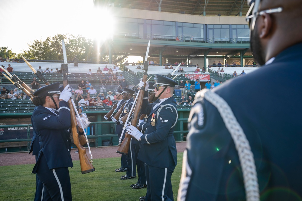 Air Force Honor Guard Drill Team tours Texas military community