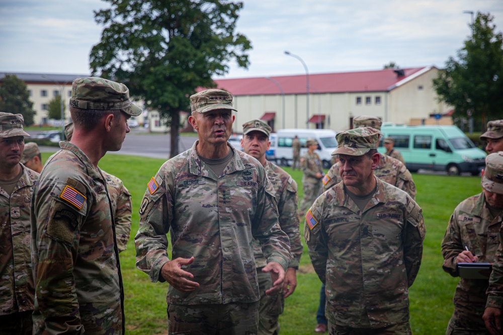 VCSA and SMA visit Grafenwoehr Training Area