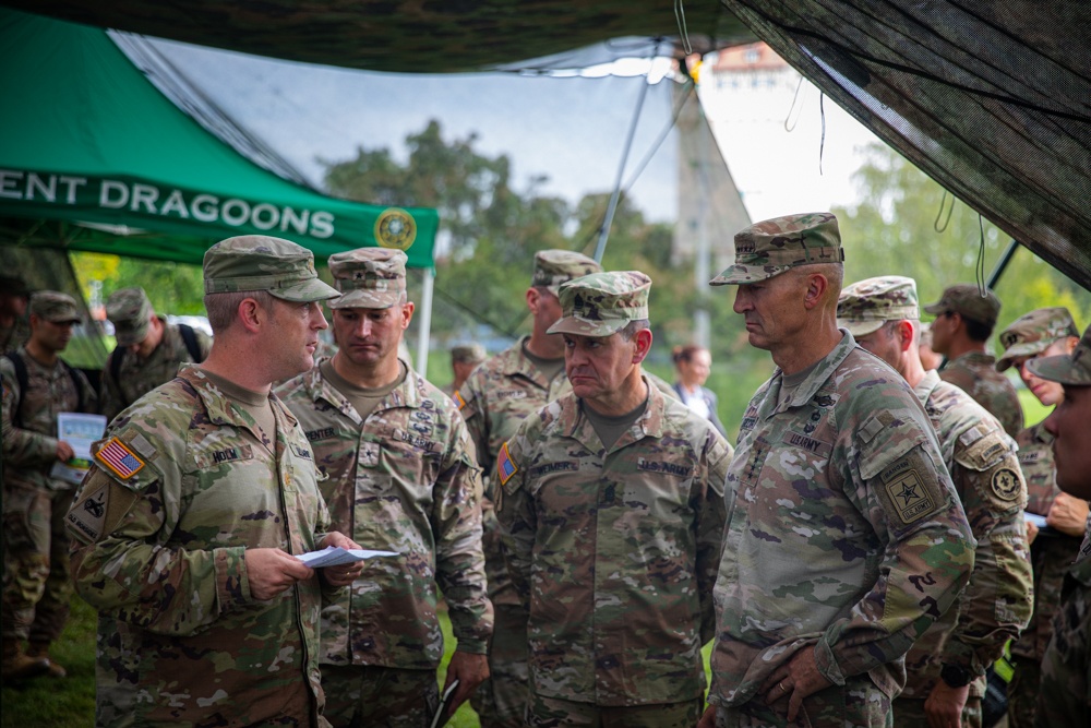 VCSA and SMA visit Grafenwoehr Training Area