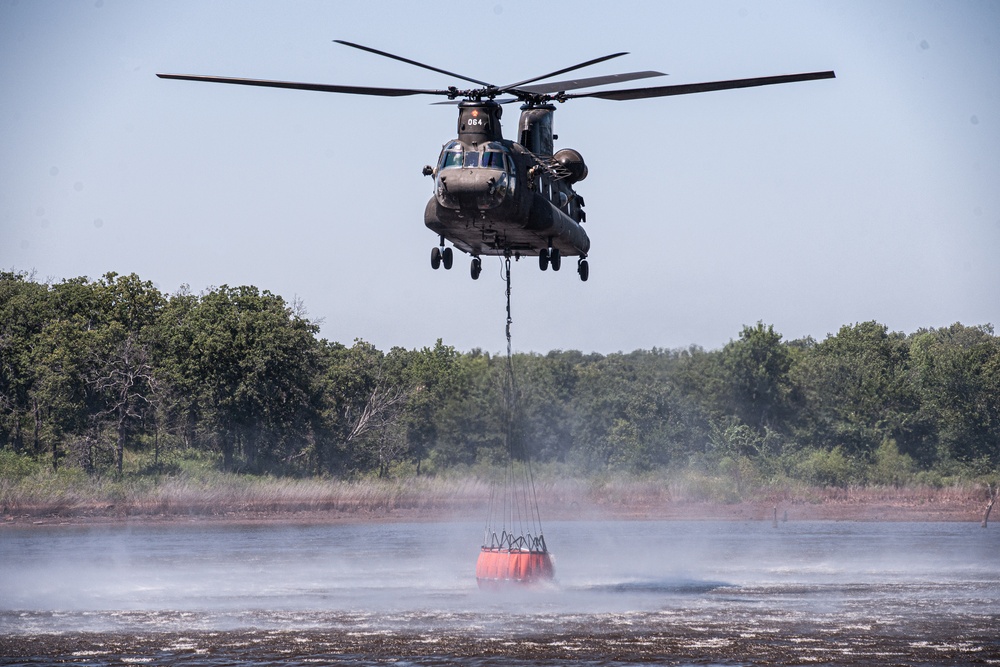 Oklahoma Army National Guard helicopter crew activated for wildfire fighting