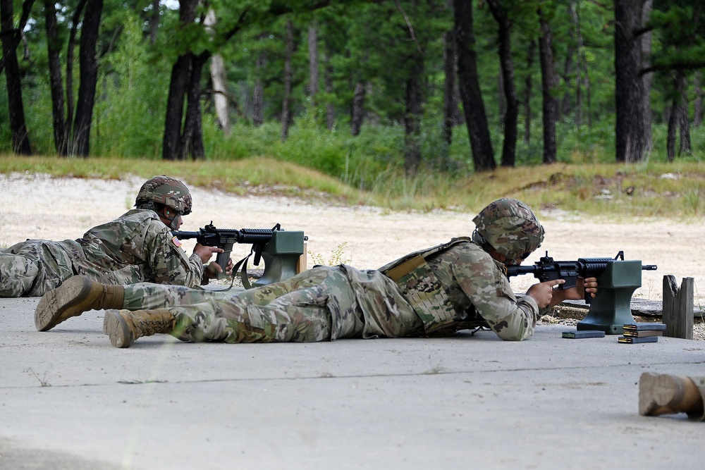 FORT DIX-Range 31 237 MAINT CO M-4 rifle zeroing. 25th August 2023