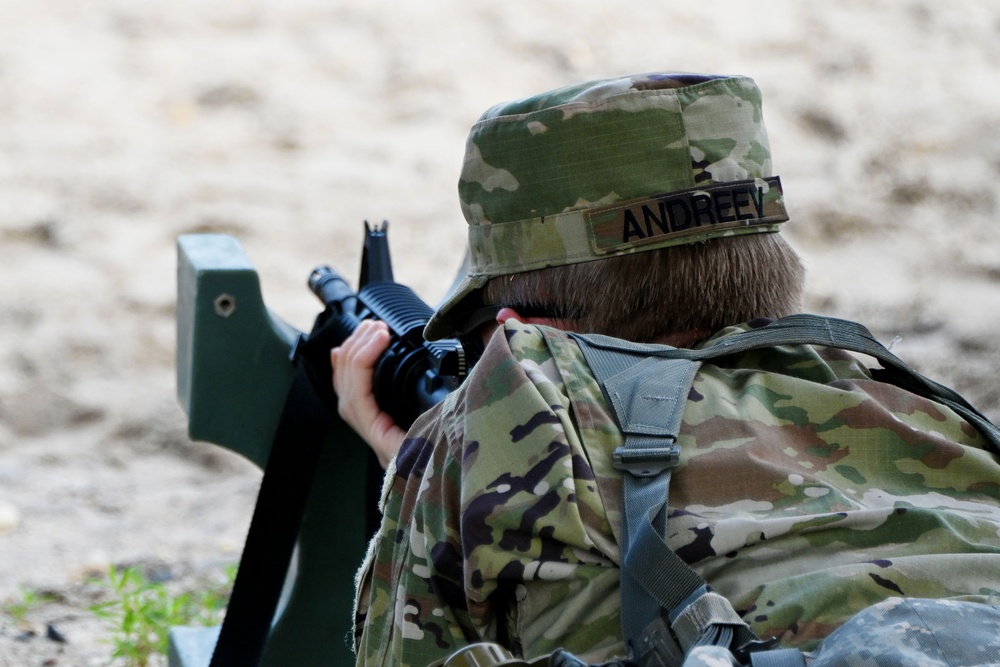 FORT DIX-Range 31 237 MAINT CO M-4 rifle zeroing. 25th August 2023