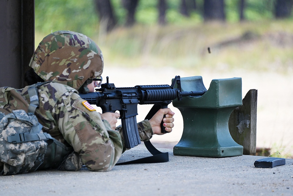 FORT DIX-Range 31 237 MAINT CO M-4 rifle zeroing. 25th August 2023