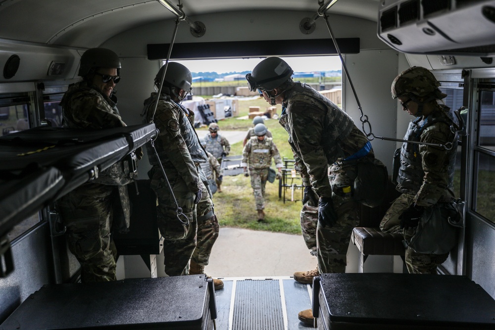 Guard and Reserve citizen Airmen train together in Exercise Patriot Medic