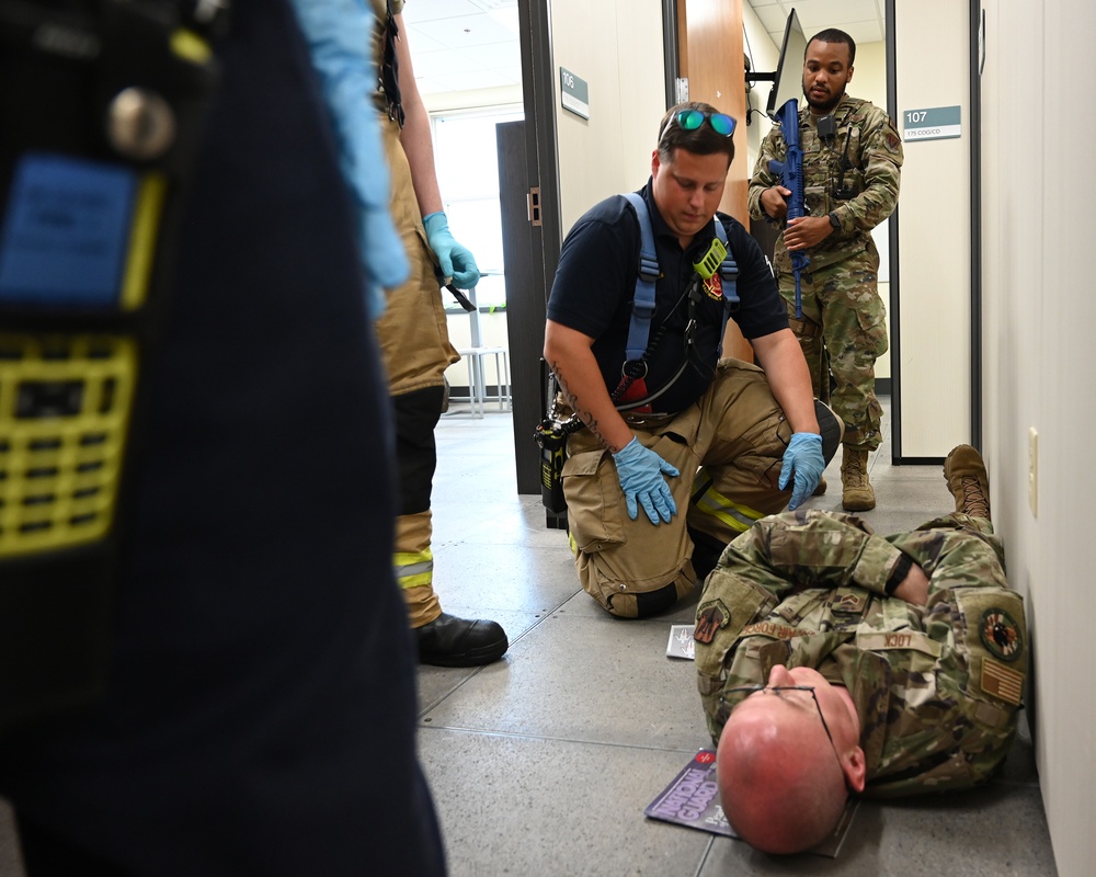175th Wing tests response to active shooter scenario during exercise