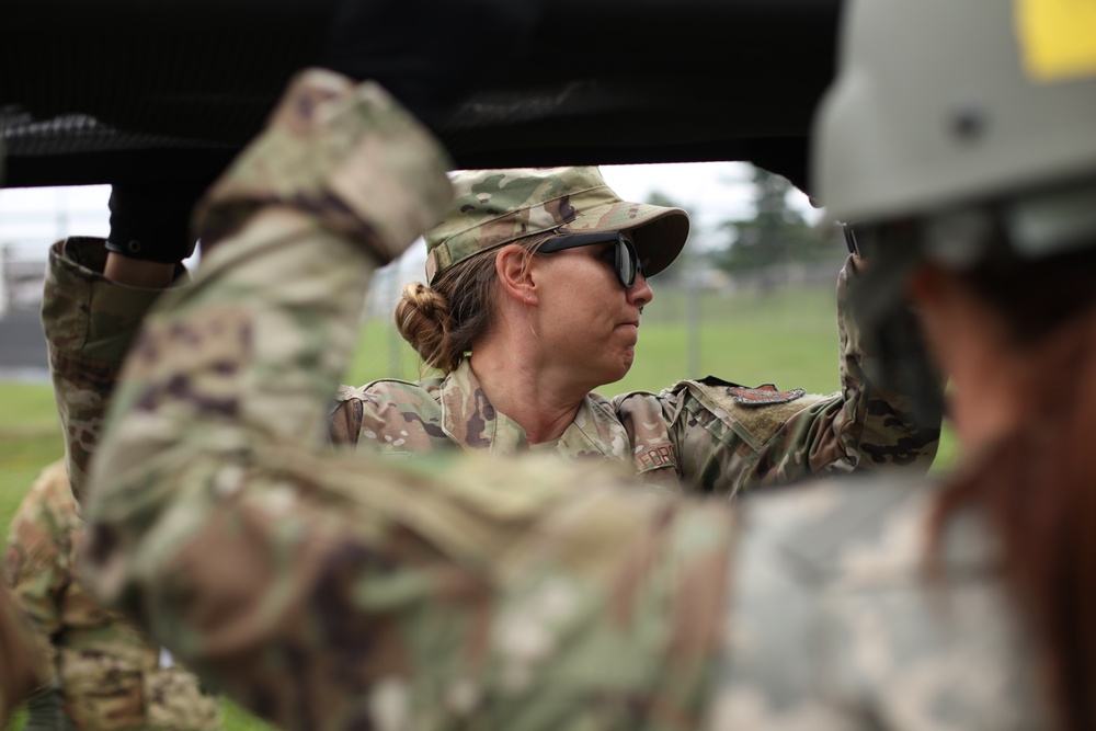 Guard and Reserve citizen Airmen train together in Exercise Patriot Medic