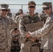 3/4 Marine receives achievement award while in the field