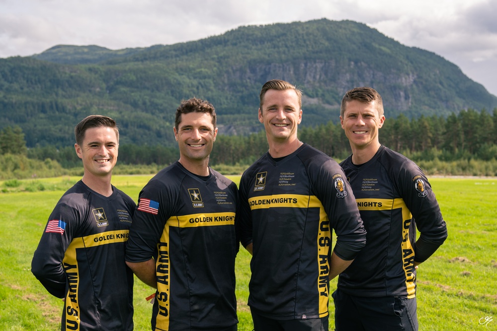 Soldiers from U.S. Army Golden Knights win FAI World Meet of Skydiving title in Norway