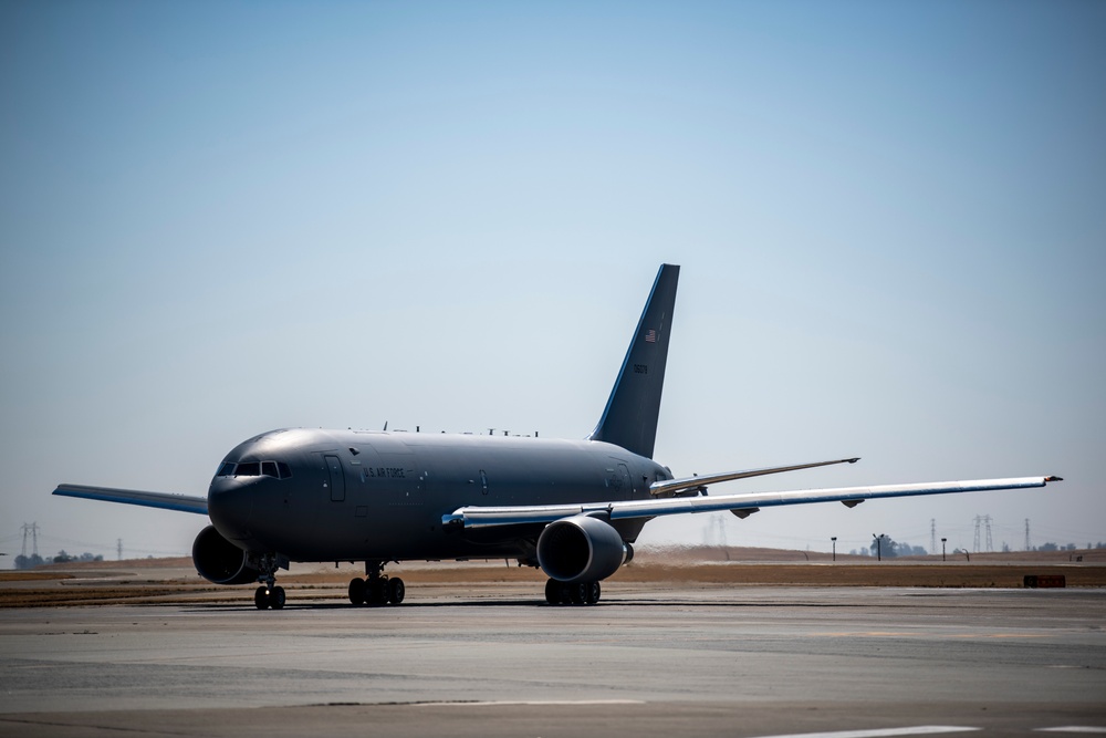 2nd KC-46A Pegasus arrives at Travis AFB