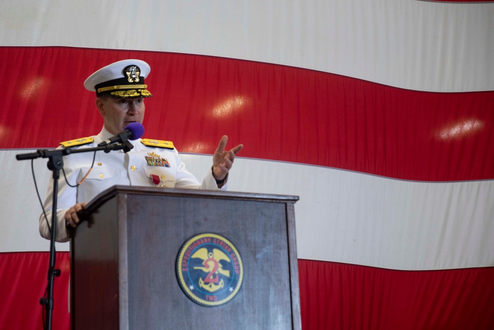 Expeditionary Strike Group Two Change of Command Ceremony