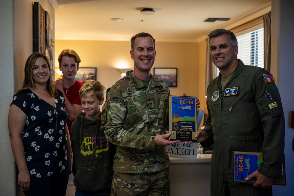 2nd KC-46A Pegasus arrives at Travis AFB