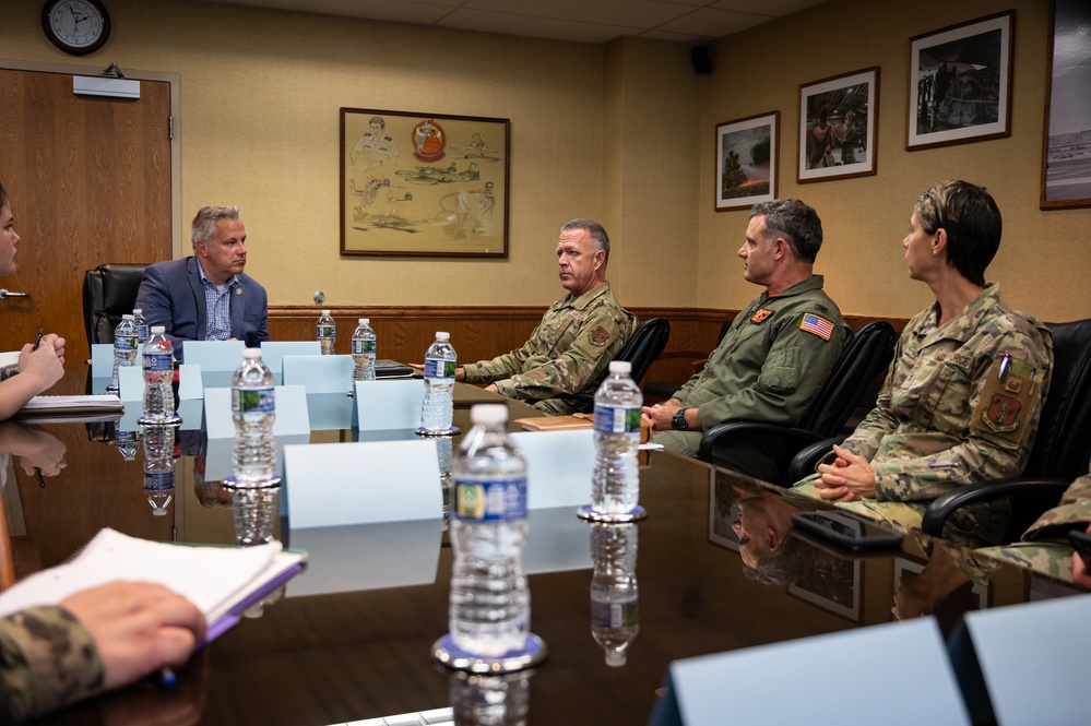 Rep. Eric Sorensen visits the 182nd