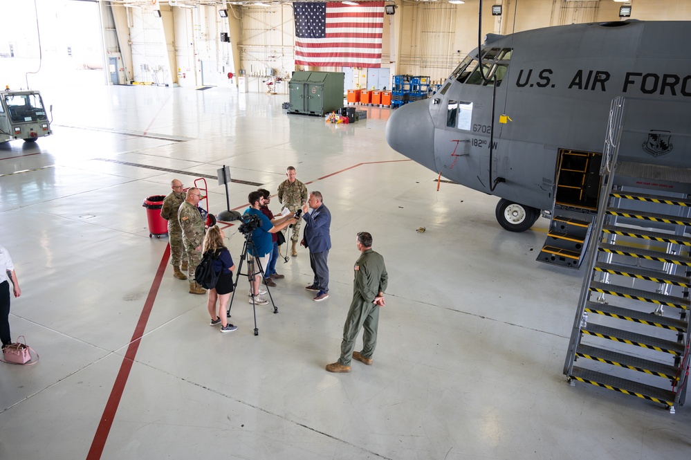 Rep. Eric Sorensen visits the 182nd