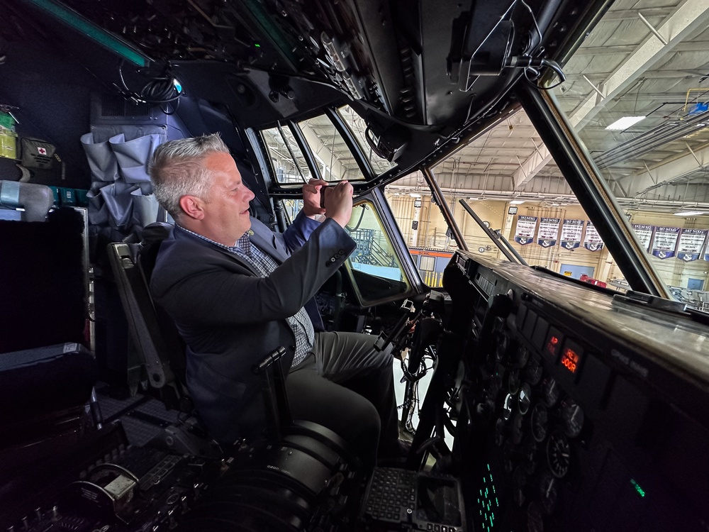 Rep. Eric Sorensen visits the 182nd