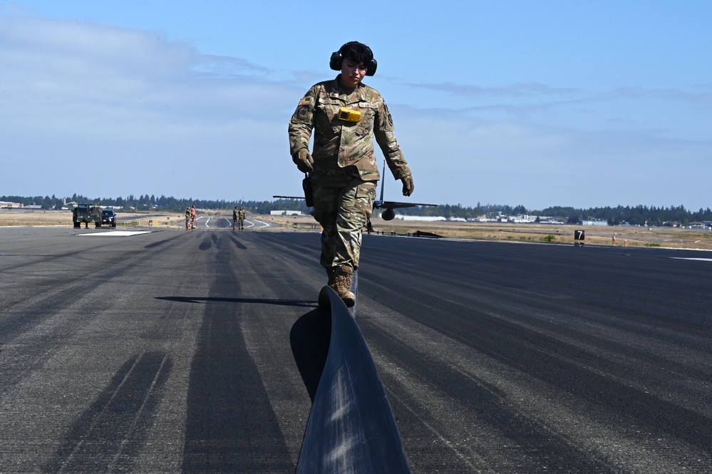 627th Civil Engineering Squadron Completes the Annual Barrier Arrest System Test