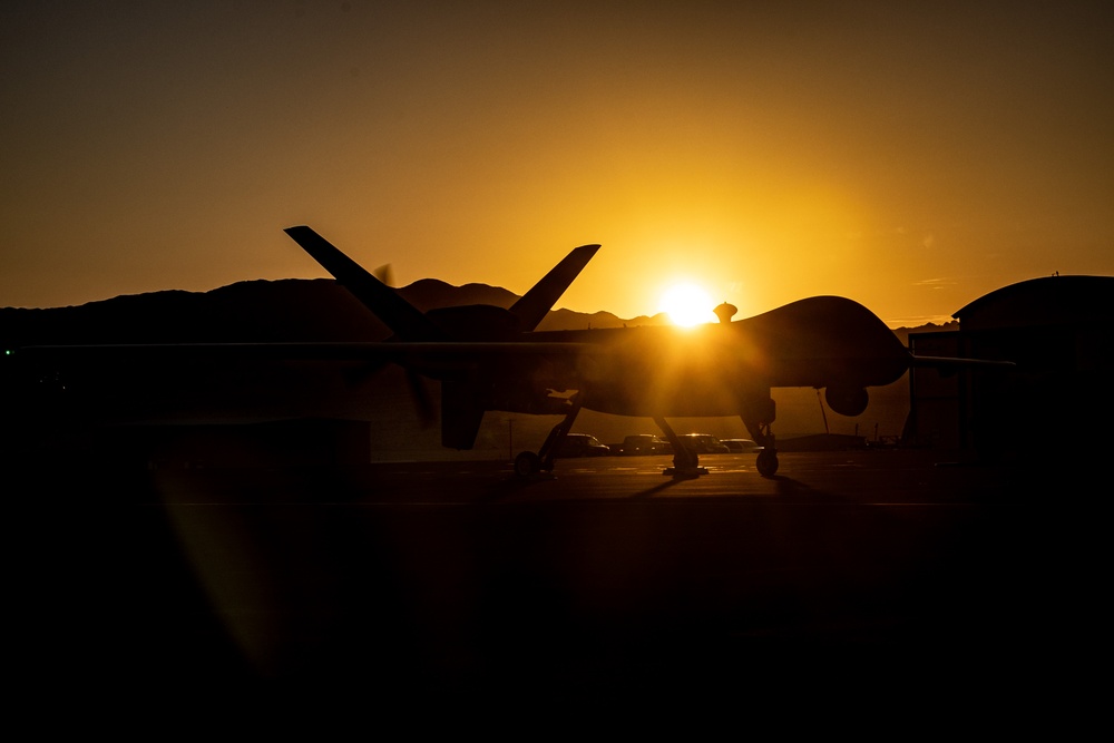 MQ-9A Reaper Takes Flight from Camp Wilson