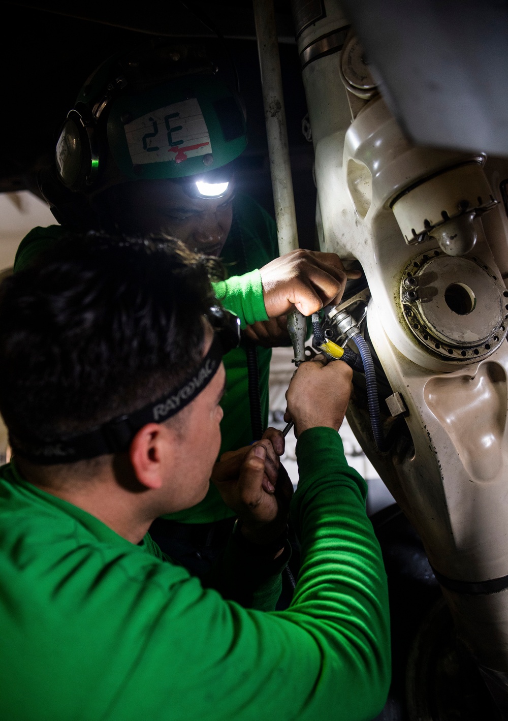 Sailors Perform Maintenance