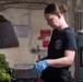 U.S. Navy Sailor Prepares Food