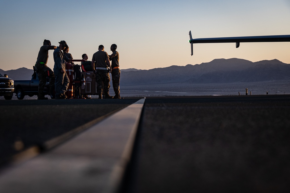 MQ-9A Reaper Takes Flight from Camp Wilson