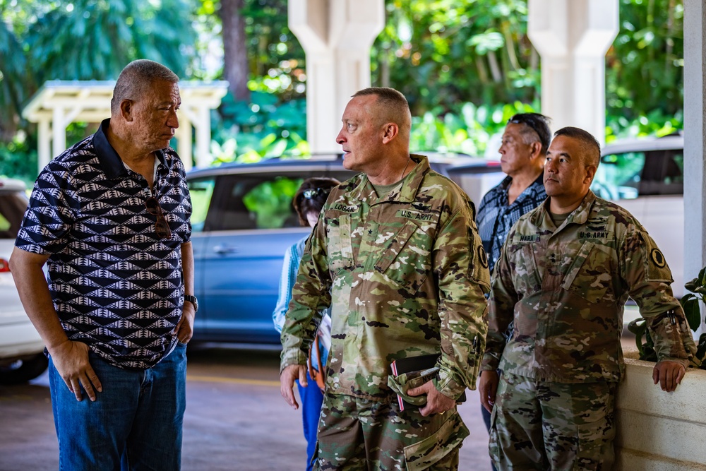 Maui Mayor Bissen Visits JTF-50 Command in Support of Maui Wildfire Response Efforts