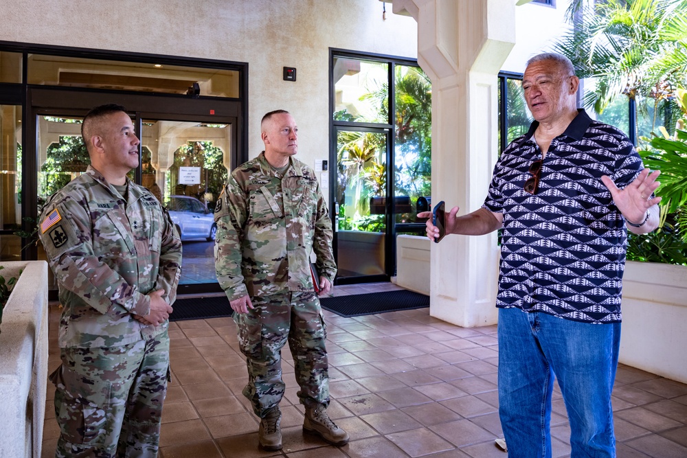 Maui Mayor Bissen Visits JTF-50 Command in Support of Maui Wildfire Response Efforts